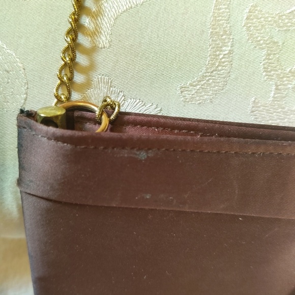Vintage Antique Miss Lewis Satin Clutch Purse or Shoulder Bag - Picture 5 of 8